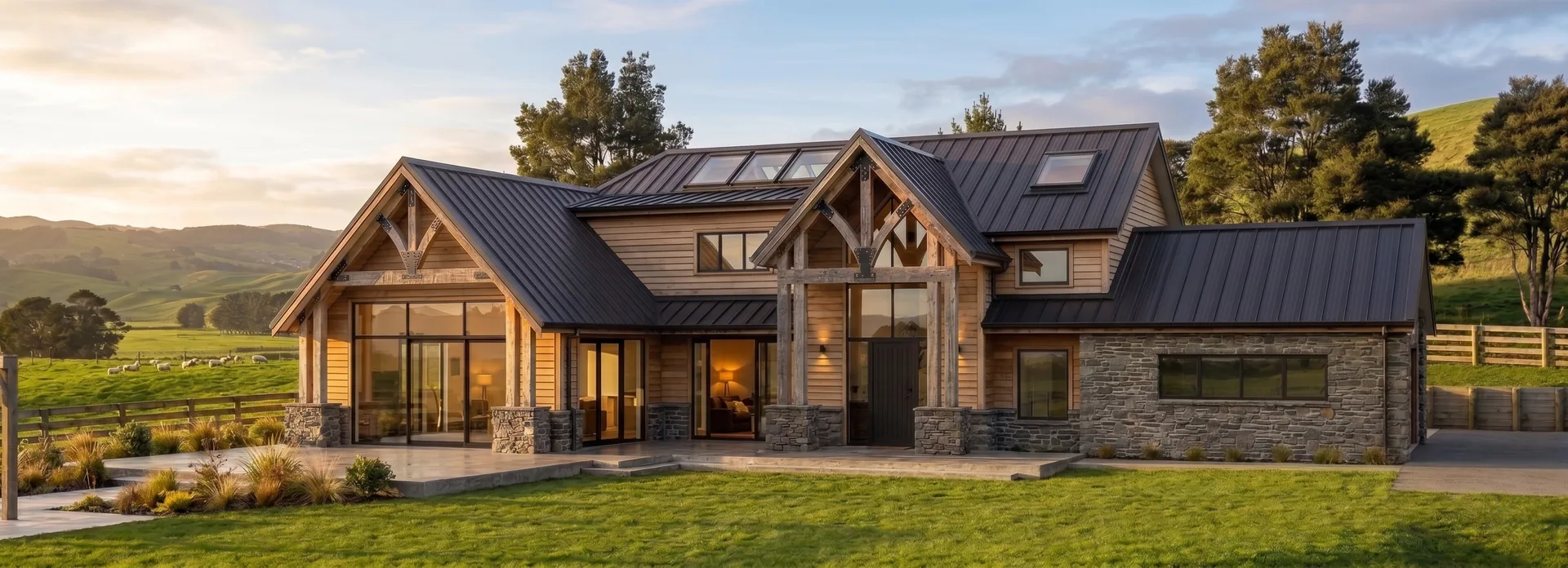Stone & timber lodge
